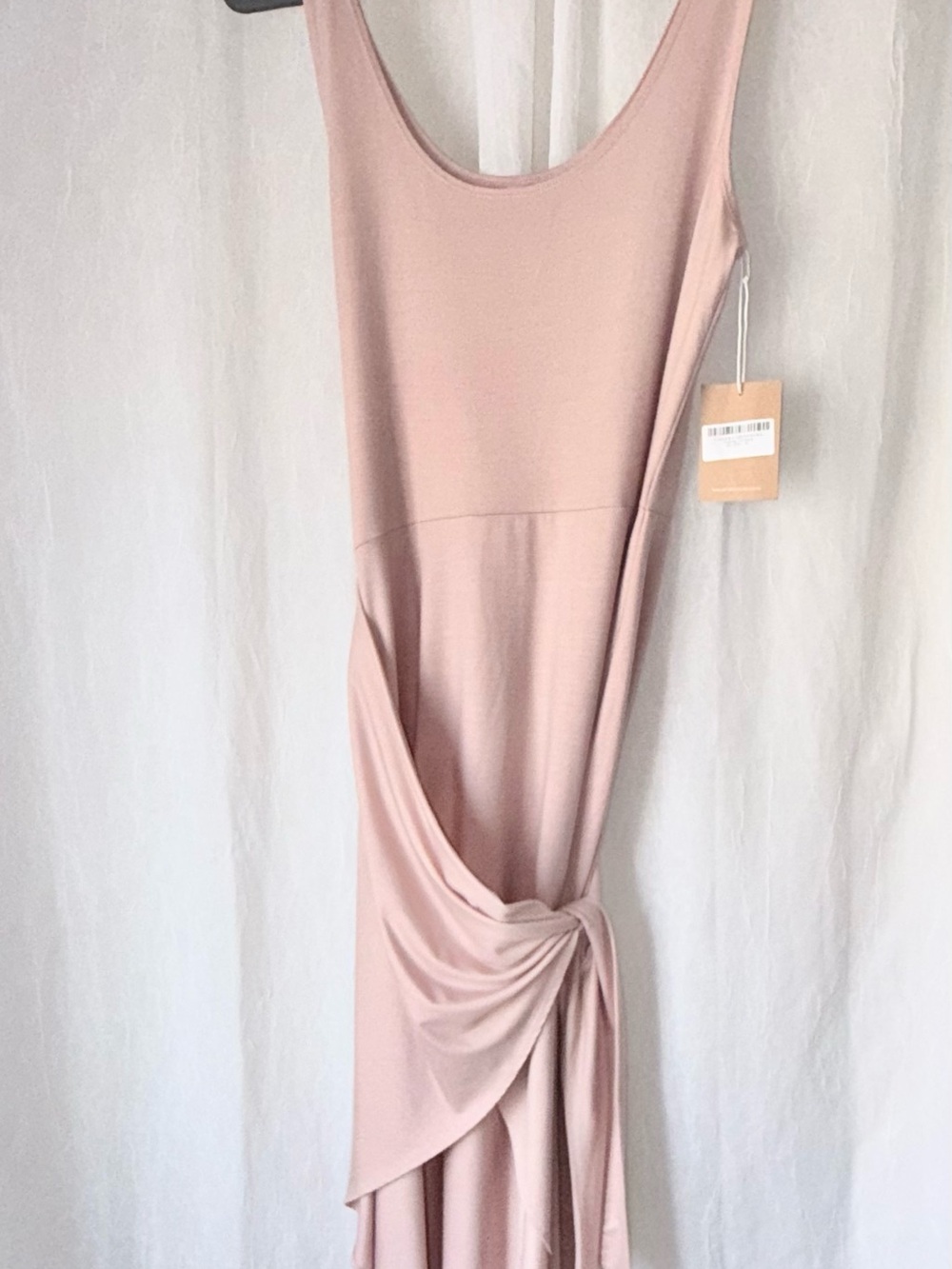 Reformation Kaila Knit Dress Blush Pink XL NWT